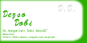 dezso dobi business card